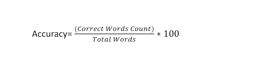 Accuracy Formula