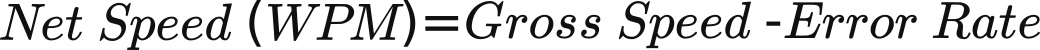Net Speed Formula